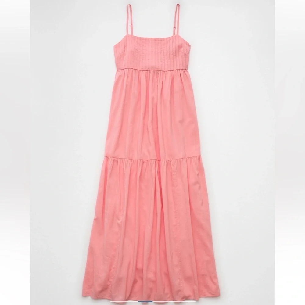 NWT AE Pintuck Maxi Dress - Picture 3 of 8